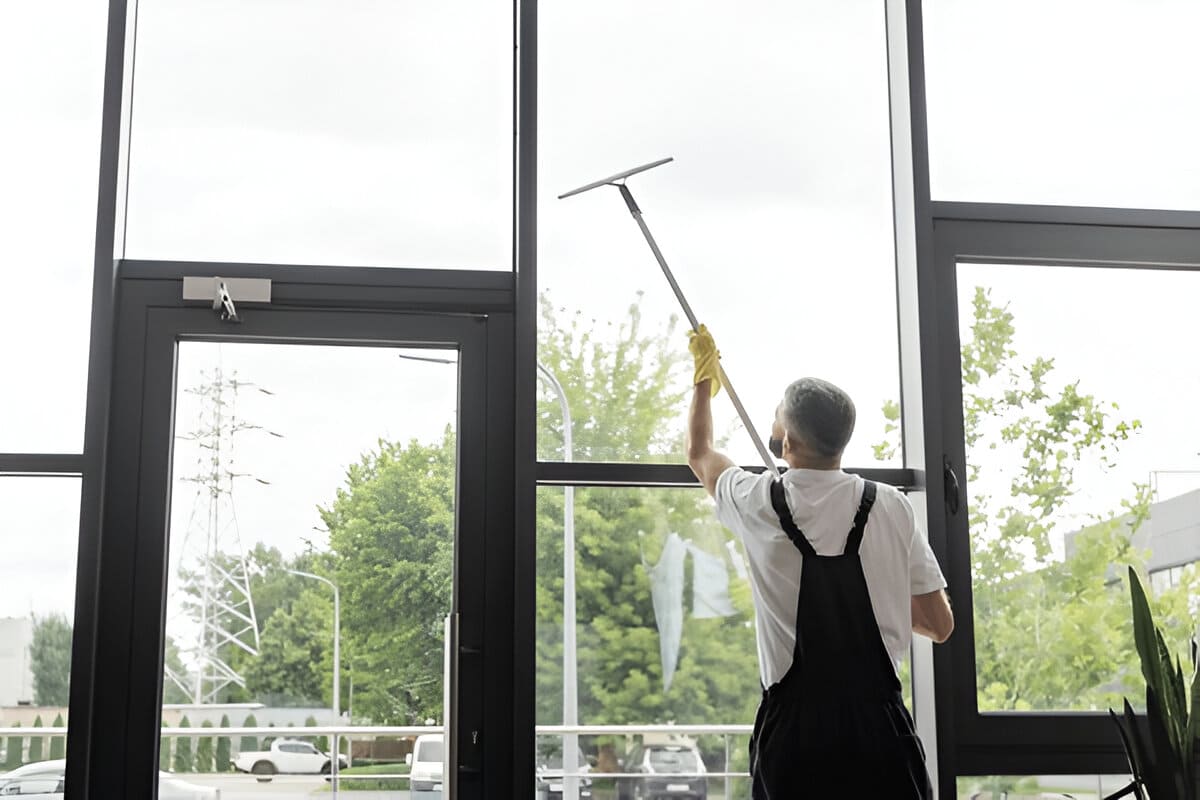 Cómo limpiar ventanas grandes​